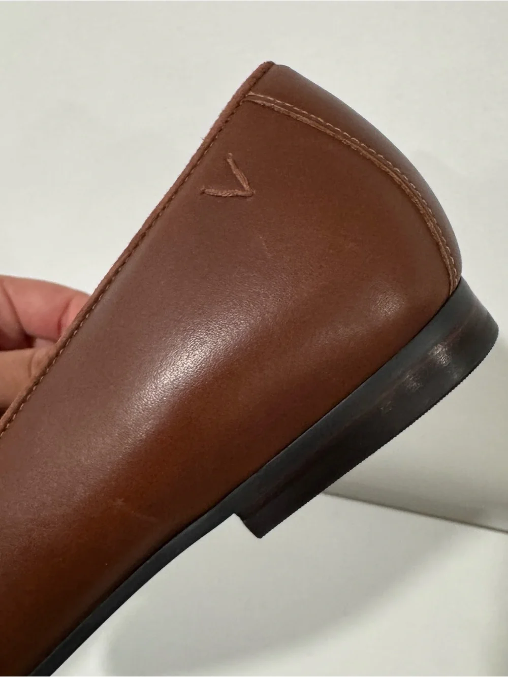 Vionic Willa 2 Slip On Tan Leather Loafers Flat 9.5 Wide $140